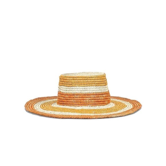 GREENPACHA Canarias Hat in Natural & Yellow Small New Womens Cowboy Western main image 4